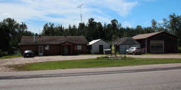 This used to be the store. Our trailer was behind the main building on the left.