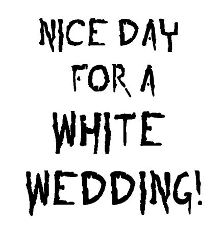 white wedding
